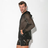 Code 22 Crochet Hoody Black