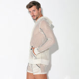 Code 22 Crochet Hoody Off White