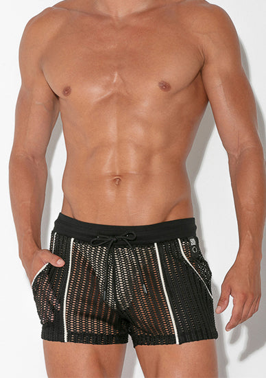 Code 22 Crochet Shorts Black