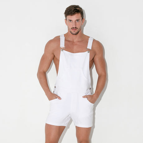 Code 22 Stretch Overalls White