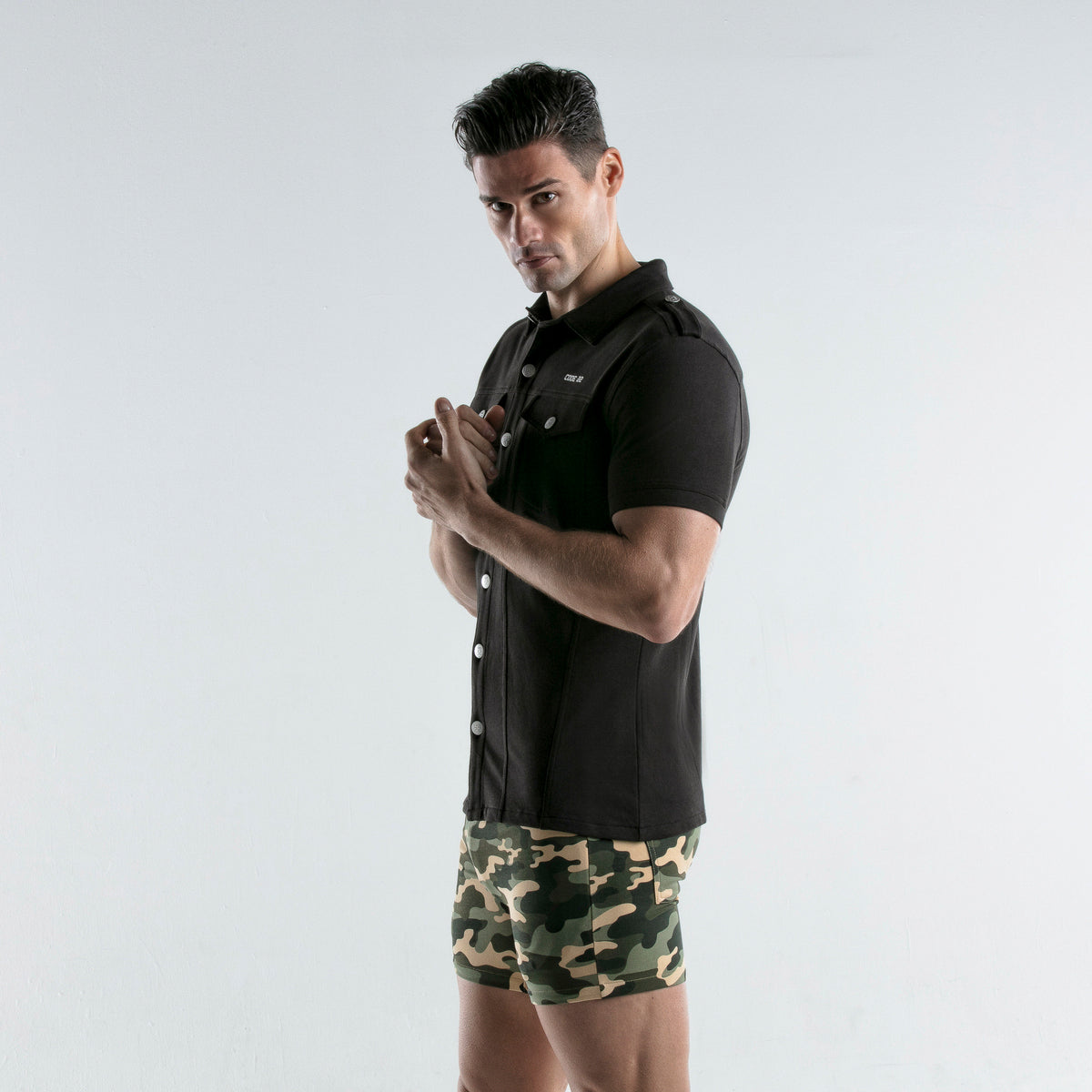 Code 22 Stretch Shirt Black