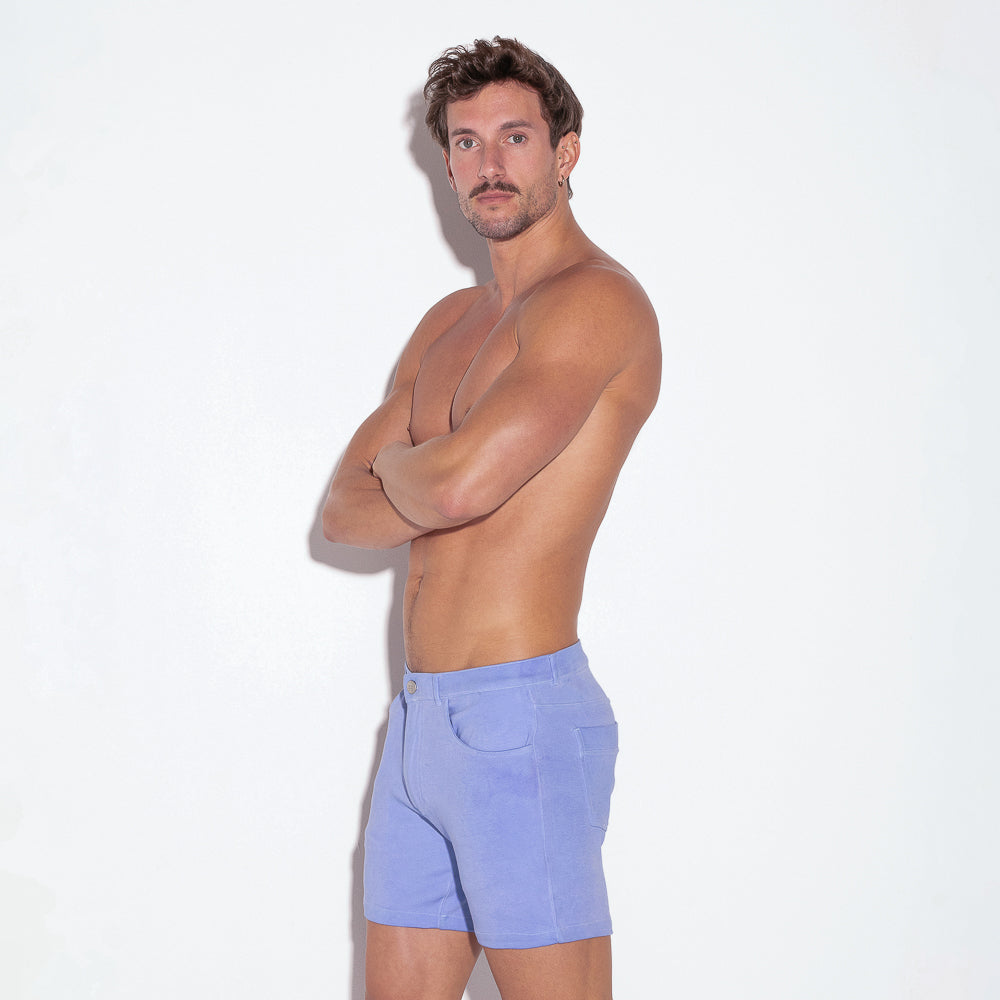 Code 22 Vintage 5 Pocket Short Sky Blue