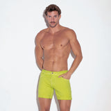 Code 22 Vintage 5 Pocket Short Lime