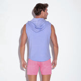 Code 22 Sleeveless Vintage Hoody Sky Blue