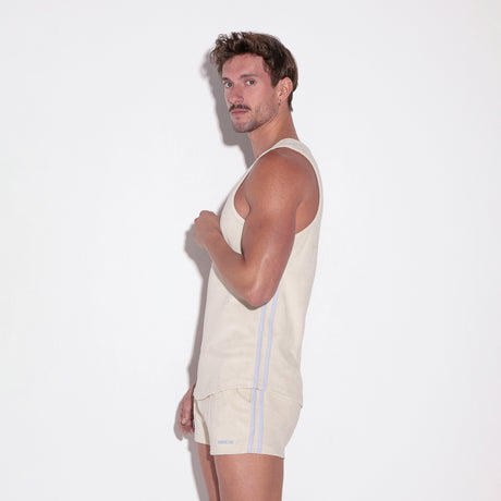 Code 22 Terry Tank Top Off White