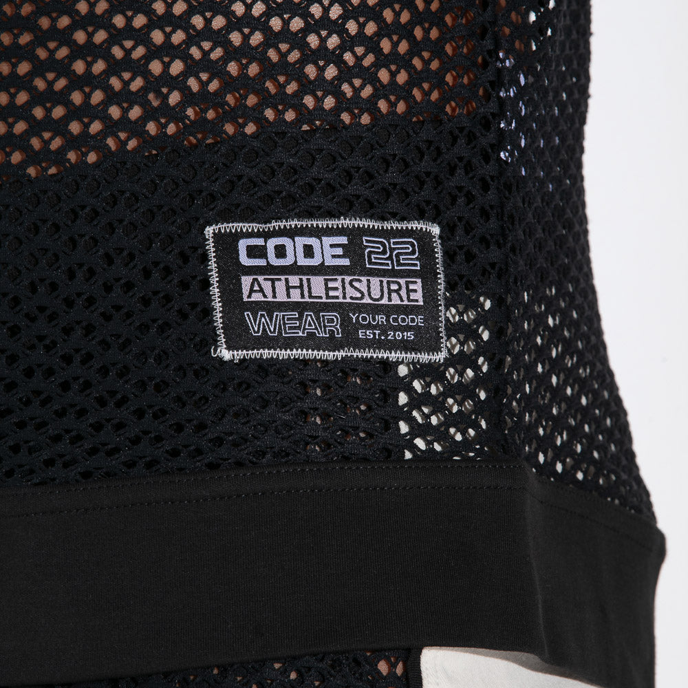 Code 22 Openwork Jacket Black