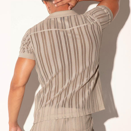 Code 22 Oasis Openwork Polo Latte