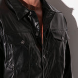 Code 22 SF Leatherette Jacket Black