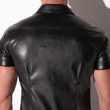 Code 22 SF Leatherette Shirt Black