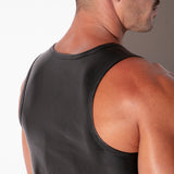Code 22 SF Leatherette Tank Top Black