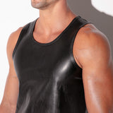 Code 22 SF Leatherette Tank Top Black