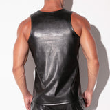 Code 22 SF Leatherette Tank Top Black