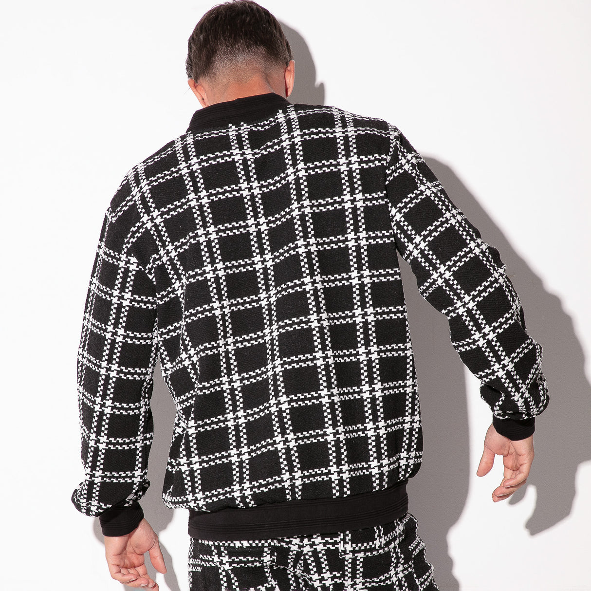 Code 22 Cameron Plaid Jacket Black