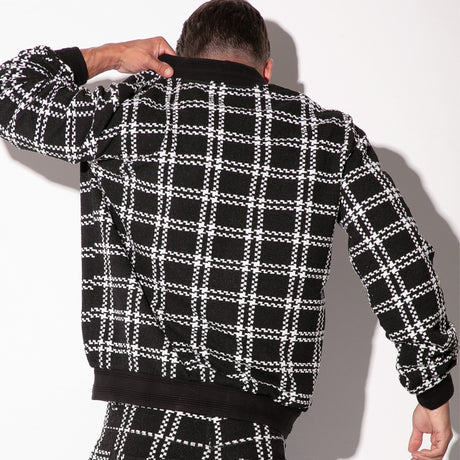 Code 22 Cameron Plaid Jacket Black