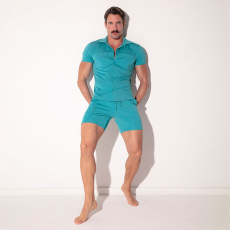 Code 22 Silken Slim Shirt Teal