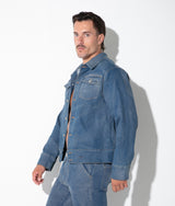 Code 22 Metallic Denim Jacket Silver