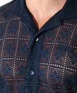 Code 22 Graphic Lace Shirt Navy