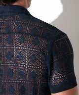 Code 22 Graphic Lace Shirt Navy