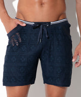 Code 22 Graphic Lace Short Navy