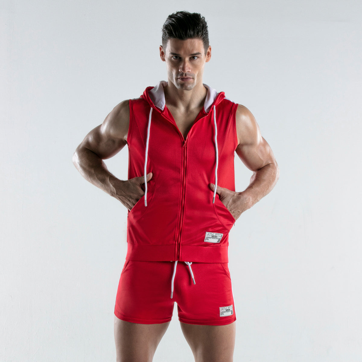 Code 22 Impulse Sleeveless Hoody Red