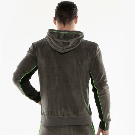 Code 22 Velvet Hoody Charcoal