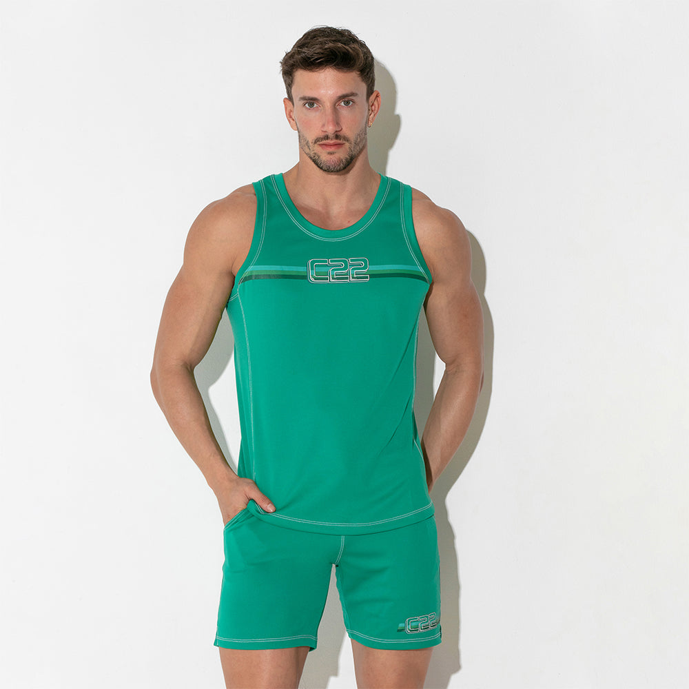 Code 22 Motion Tank Top Green