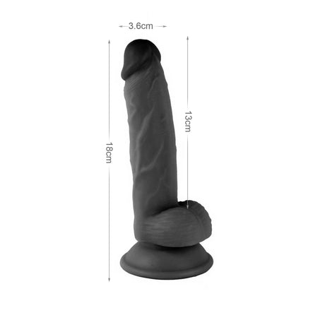Mr. Rude V2 Realistic Dong 7.1" Black
