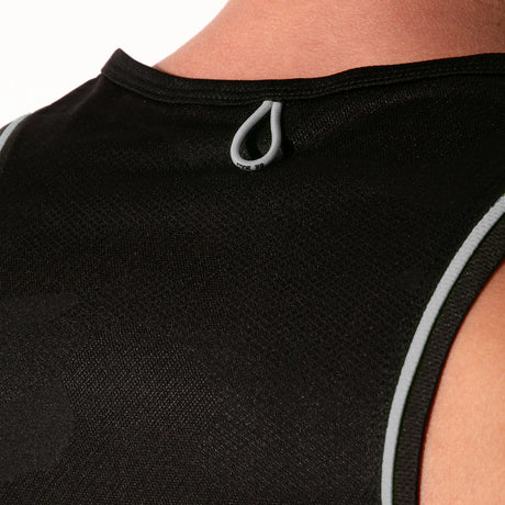 Code 22 Sweat It Razor Back Tank Top Black