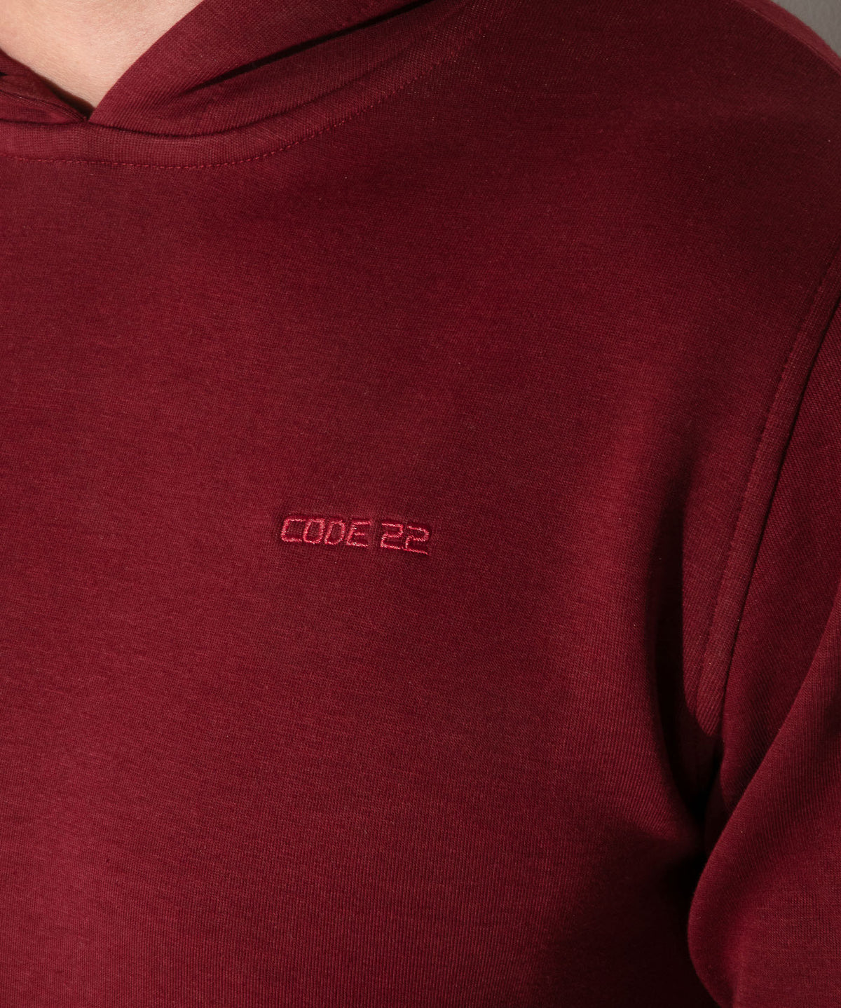 Code 22 Lounge Hoodie Maroon