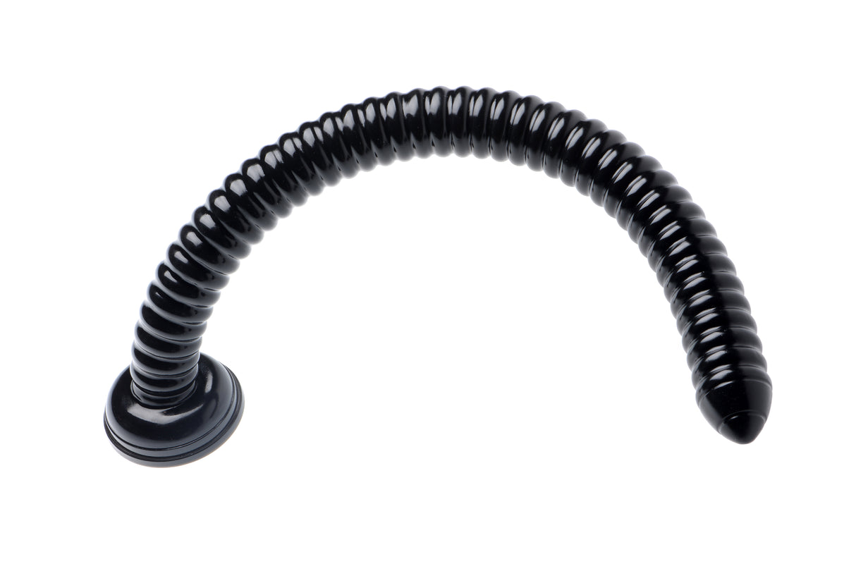 Hosed Ribbed Anal Snake 19 Inch
