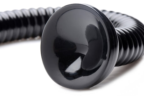 Hosed Ribbed Anal Snake 19 Inch