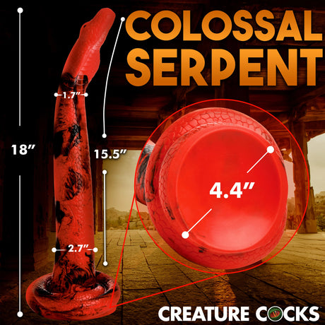 Creature Cocks King Cobra Silicone Dildo 18 Inch