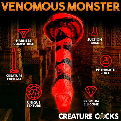 Creature Cocks King Cobra Silicone Dildo 18 Inch