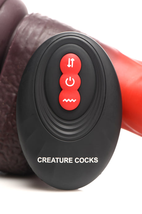 Creature Cocks Ramming Hound Thrusting & Vibrating Silicone Dildo 8.8 Inch
