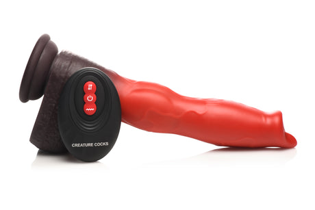 Creature Cocks Ramming Hound Thrusting & Vibrating Silicone Dildo 8.8 Inch