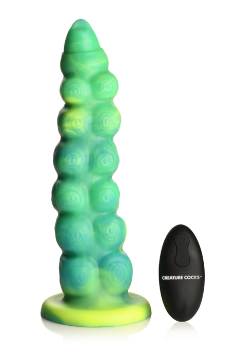 Creature Cocks Squirmer Thrusting & Vibrating Silicone Dildo 8.8 Inch