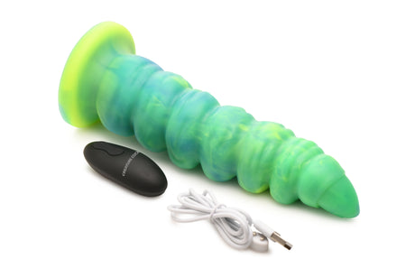 Creature Cocks Squirmer Thrusting & Vibrating Silicone Dildo 8.8 Inch