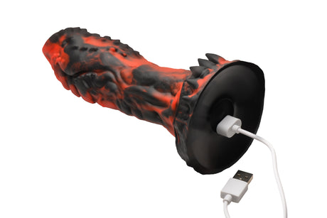 Creature Cocks Inferno Cock Vibrating Silicone Dildo 7.8 Inch