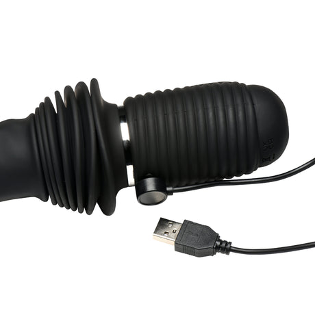 Master Series Ultimate Power Pounder Vibrating & Thrusting Dildo with Remote 7 Inch
