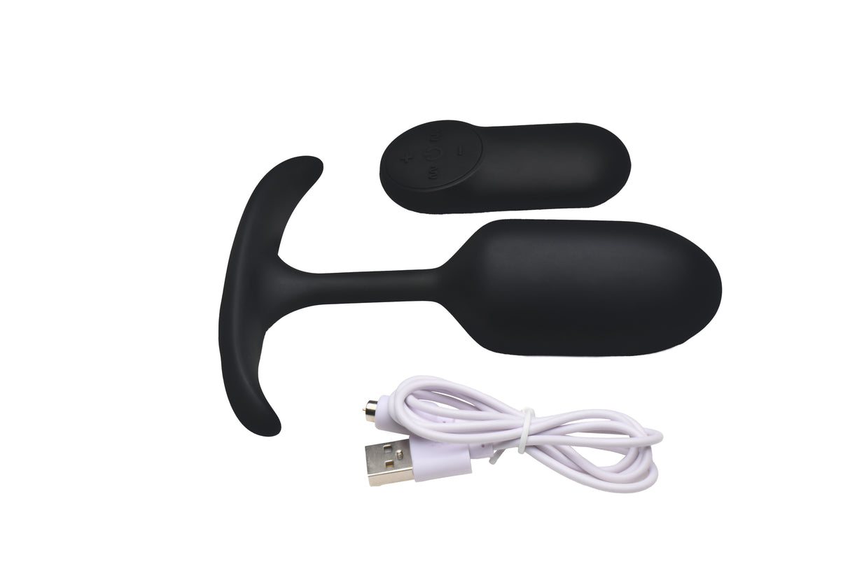 Heavy Hitters Vibrating Weighted Silicone Anal Plug Medium