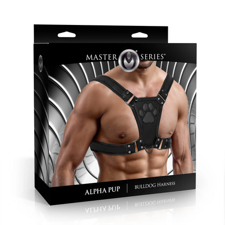 Master Series Alpha Pup Bulldog Harness Black