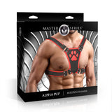 Master Series Alpha Pup Bulldog Harness Red