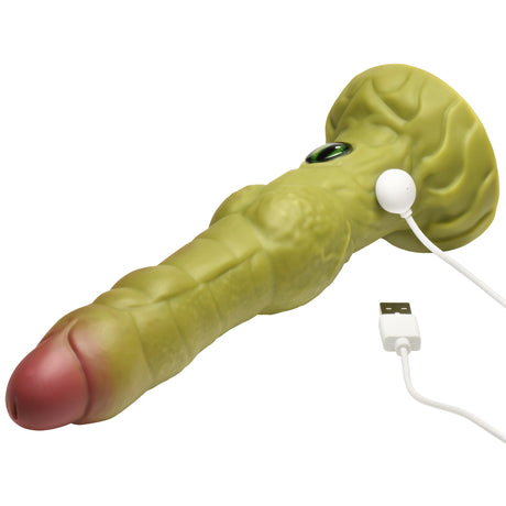 Creature Cocks Eyegor Thrusting & Vibrating Silicone Dildo 9.2 Inch