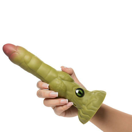 Creature Cocks Eyegor Thrusting & Vibrating Silicone Dildo 9.2 Inch