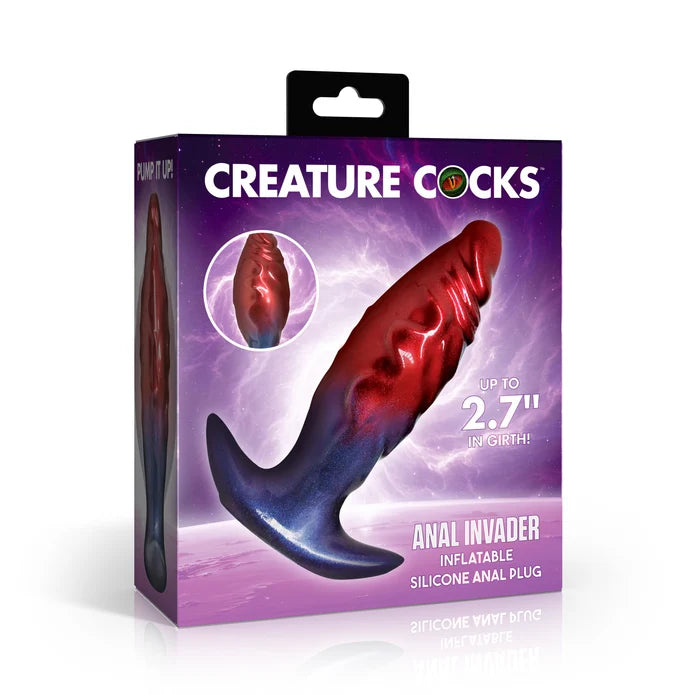 Creature Cocks Anal Invader Inflatable Silicone Anal Plug