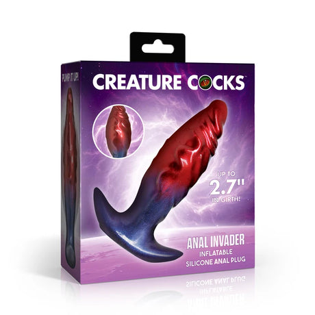 Creature Cocks Anal Invader Inflatable Silicone Anal Plug