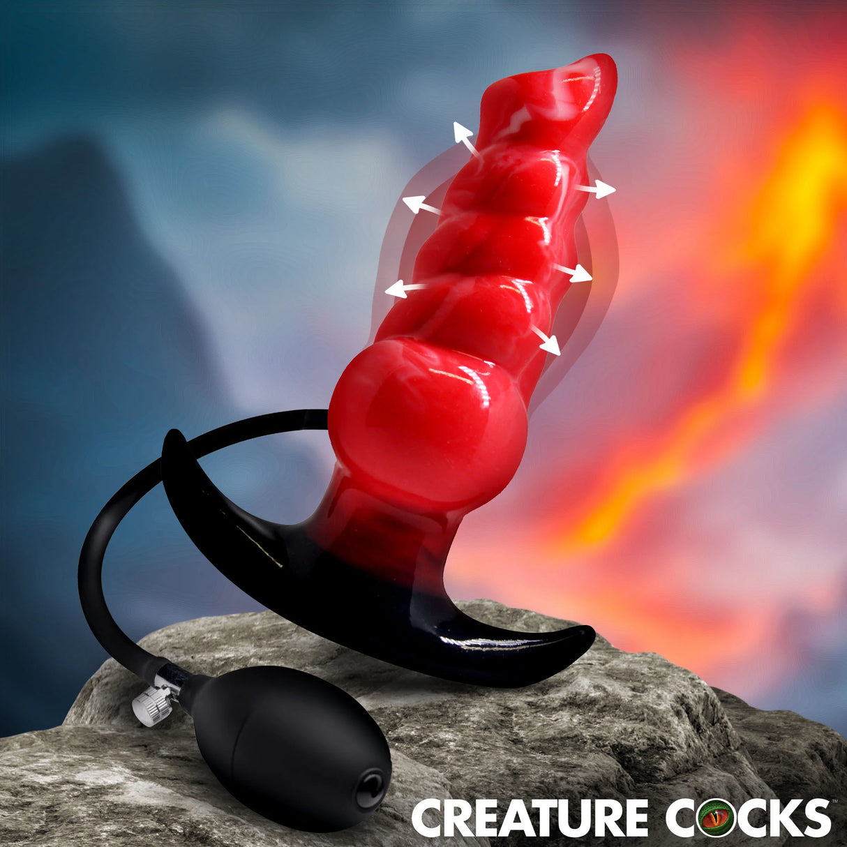 Creature Cocks Blaze Inflatable Silicone Anal Plug