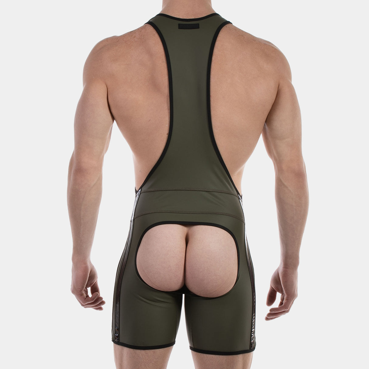 Barcode Berlin Backless Singlet Versos Army Black