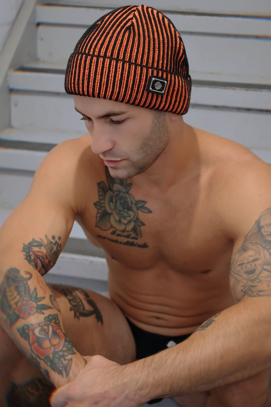Breedwell Darkroom Rib Beanie Neon Green