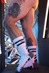 Breedwell Gymnetixxx Crew Socks White